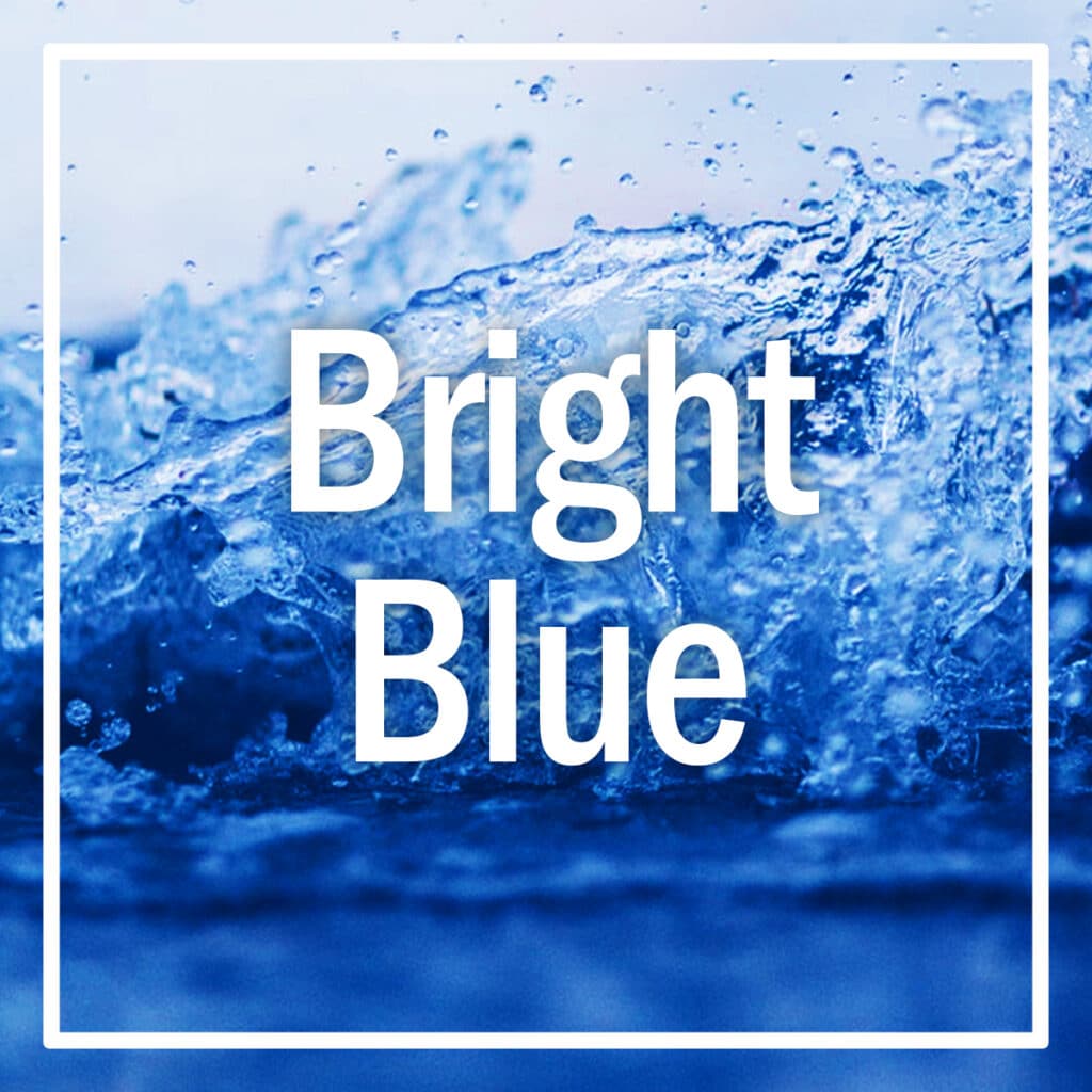 Bright Blue pond dye swatch.