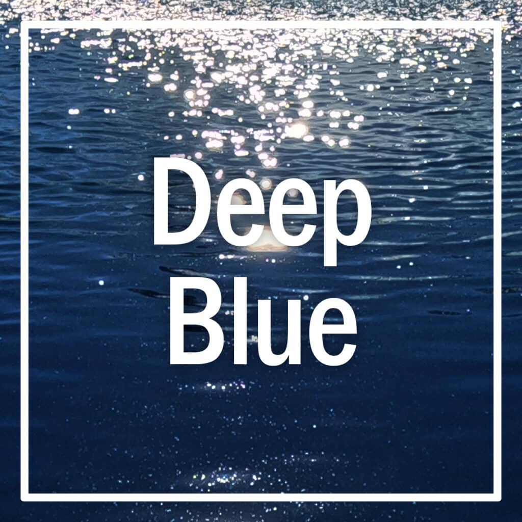 Deep Blue pond dye swatch.