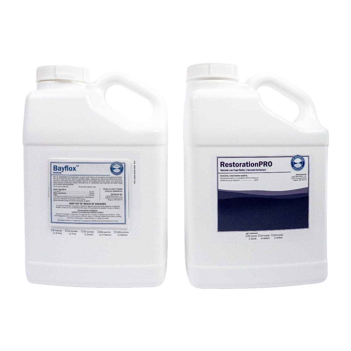 Watermeal Control Products 8 acres by Lake Restoration.